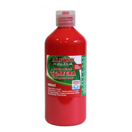 detail Barvy temperové 500ml Červená