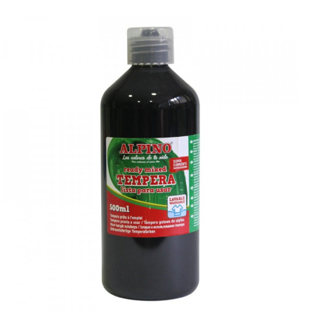 detail Barvy temperové 500ml Černá