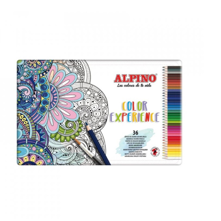 detail Pastelky akvarelové sada Alpino color experience 36ks