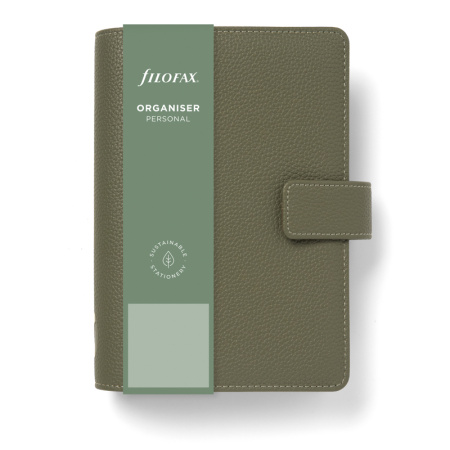 detail Diář A6 Filofax Camden olive