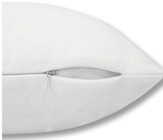 detail Lněný povlak na polštář 40 x 40 cm - bílá