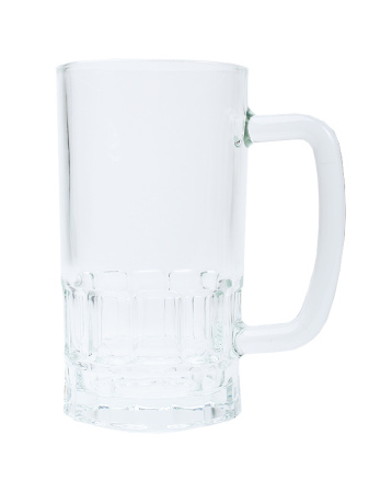 detail Pivní půllitr čirý 20 Oz s prolisem