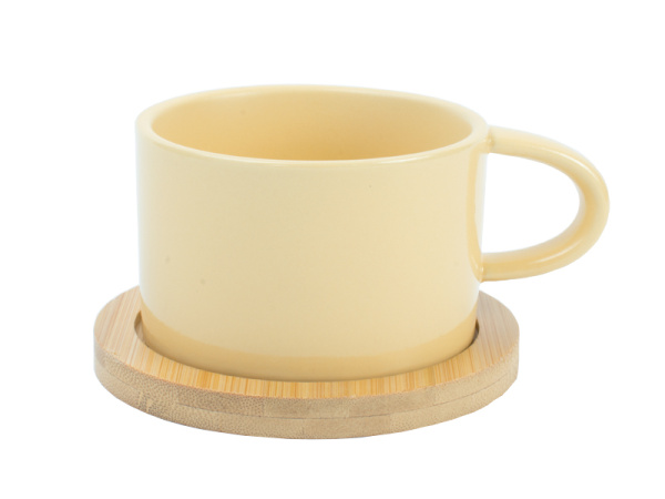 detail Hrnek Makronka - žlutý