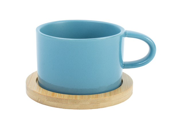 detail Hrnek Makronka - modrý