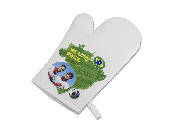 detail Bílá chňapka pro sublimaci