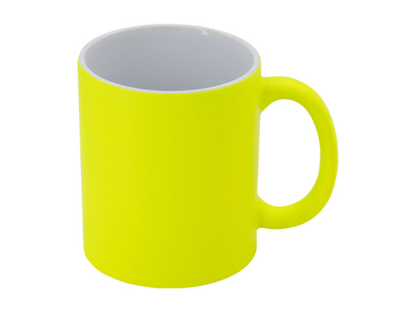 detail Žlutý fluorescentní Hrnek 11 Oz
