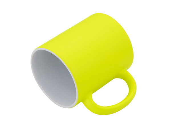 detail Žlutý fluorescentní Hrnek 11 Oz