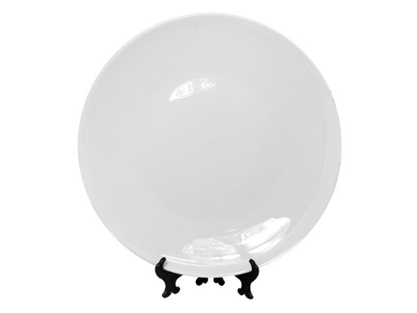 detail Bílý porcelánový talíř pro potisk sublimací