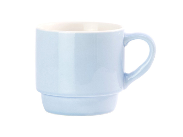 detail Stohovatelný porcelánový hrnek 11 Oz - světle modrý