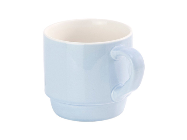 detail Stohovatelný porcelánový hrnek 11 Oz - světle modrý
