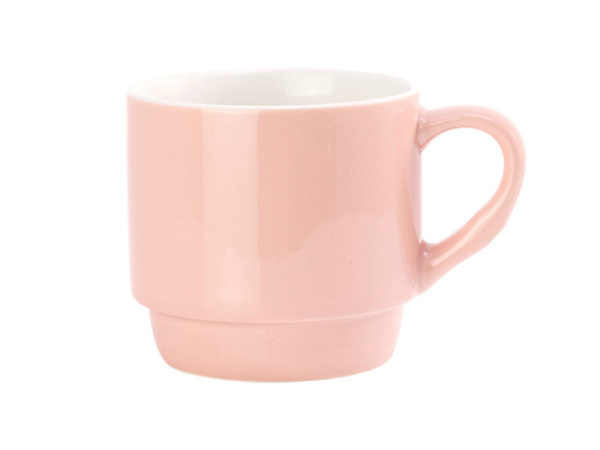 detail Stohovatelný porcelánový hrnek 11 Oz - růžový