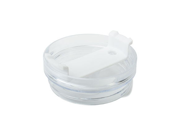 detail Bílý cestovní hrnek s plastovým brčkem - 1200 ml