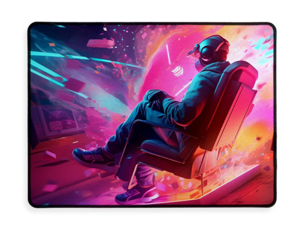 detail Podložka pod myš bílá Premium, 40 x 30 x 0.3cm