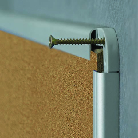 detail Korková tabule Premium 240 x 120 cm, rám ALU23