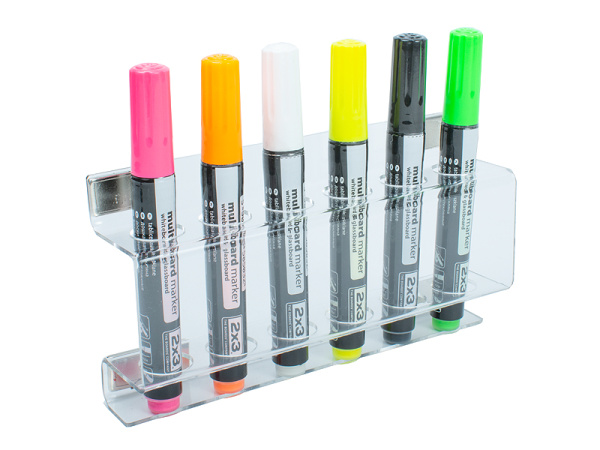 detail Magnetický držák popisovačů na skleněné tabule CLEAR6