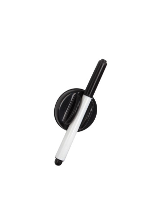 detail Magnetický držák na 1 popisovač s čistící plochou, pro skleněné tabule