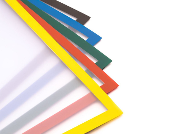 detail Magnetická kapsa na papír A4 - červená