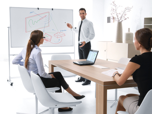 detail Magnetická tabule Revolver Ceramic-keramický povrch 100x150cm