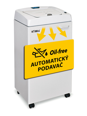 detail Skartovací stroj KOBRA AF.1 C2 s elektronickým zámkem