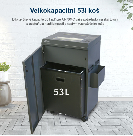 detail Skartovací stroj AT-70MC