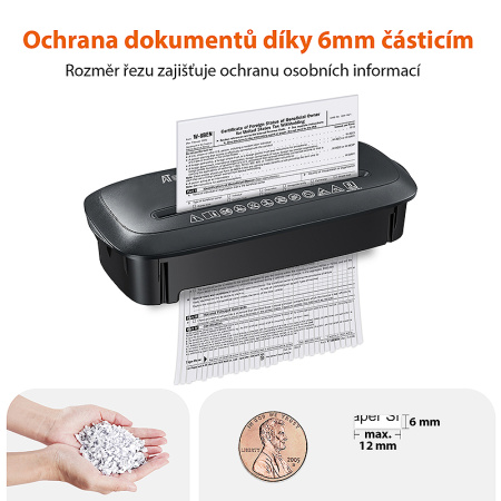 detail Skartovací stroj AT-6S