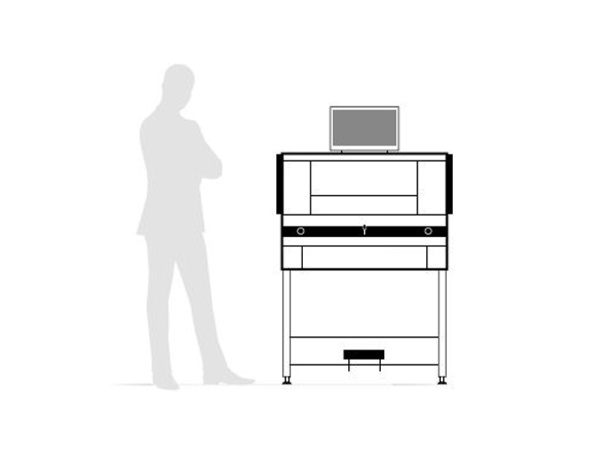 detail Elektrická stohová řezačka IDEAL THE 56