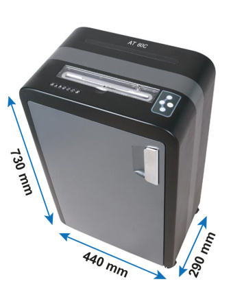detail skartovací stroj AT-60C