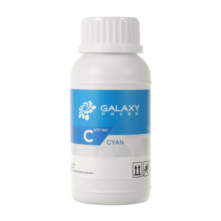 detail Inkoust GALAXY pro DTF - objem 200 ml - cyan
