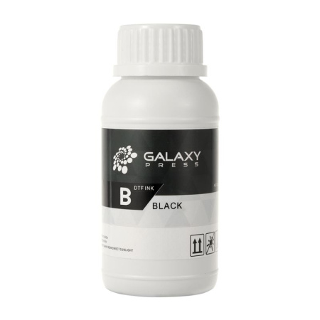 detail Inkoust GALAXY pro DTF - objem 200 ml - černá
