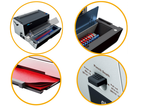 detail Elektrický kroužkový vazač DSB-CB200E