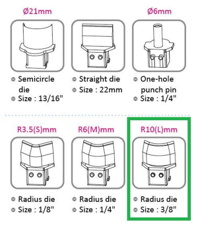 detail Výsekový rádius pro KW triO 9521 10 mm