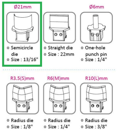 detail Výsekový rádius pro KW triO 9521 21 mm