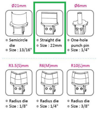 detail Výsekový nůž pro KW triO 9521 22 mm