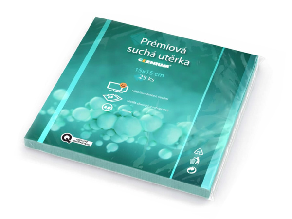 detail Mikroaktivní suché utěrky 15 x 15 cm -25 ks