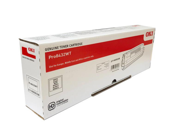 detail Toner pro OKI Pro8432WT - white (4,5k stran)