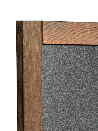 detail Černá tabule na křídy v dřevěném rámu 60x87 cm