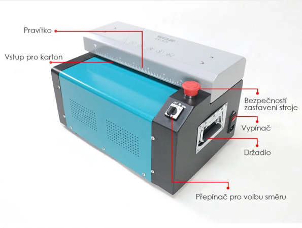 detail Perforátor kartonu DSB-CS325