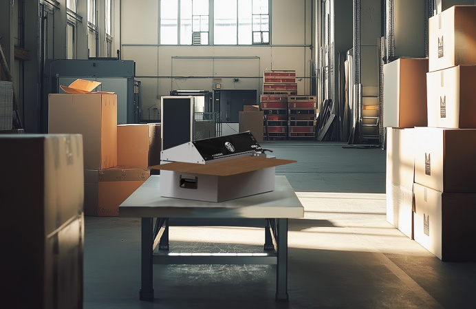 detail Perforátor kartonu KOBRA FLEXPACK DESKTOP