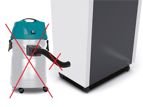 detail Perforátor kartonu KOBRA FLEXPACK se systémem sběru prachu bez odsávání a hadic