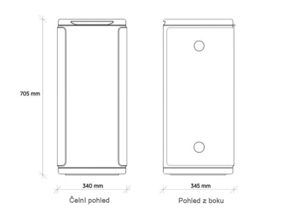 detail Odpadní koš KOBRA WASTEE na směsný odpad