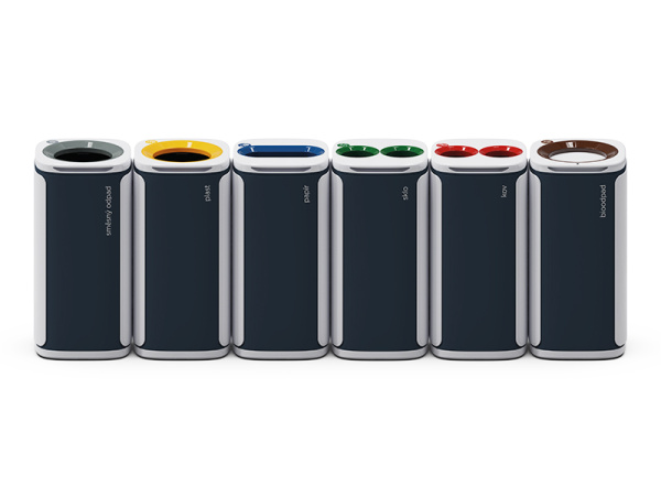 detail Odpadní koš KOBRA WASTEE na sklo