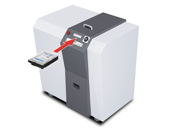 detail Skartovací stroj na pevné disky KOBRA HDD