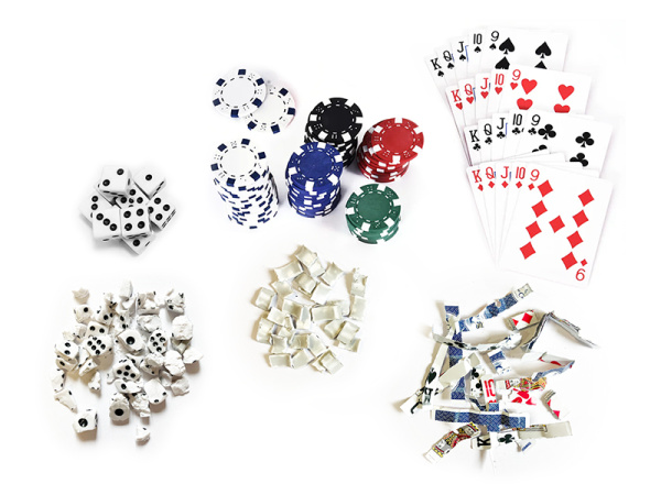 detail Skartovačka herního materiálu pro kasina KOBRA GAMBLER