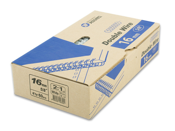 detail Drátěné hřbety 2:1 - 16mm - bílé - 60ks