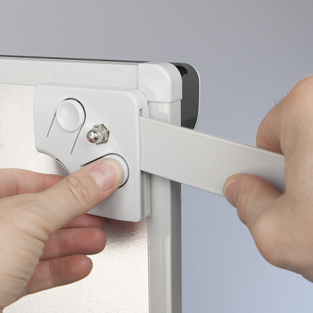 detail Mobilní flipchart s rameny OFFICE PRO - Grey line design