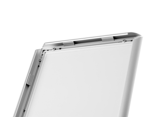 detail Informační tabule na stojanu 100 cm s ostrými rohy - A4 na šířku i výšku