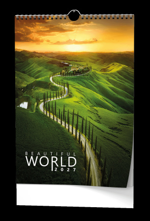 detail Nástěnný kalendář 2027 A3 Beautiful world