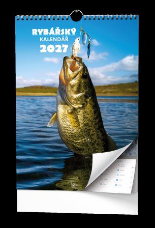 detail Nástěnný kalendář 2027 A3 Rybářský