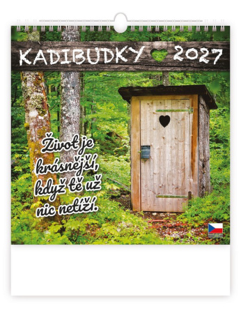 detail Nástěnný kalendář 2027 Kadibudky