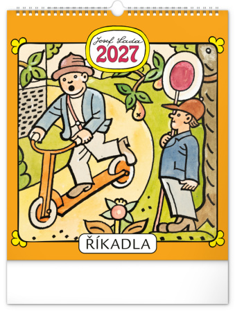 detail Nástěnný kalendář 2027 Josef Lada říkadla